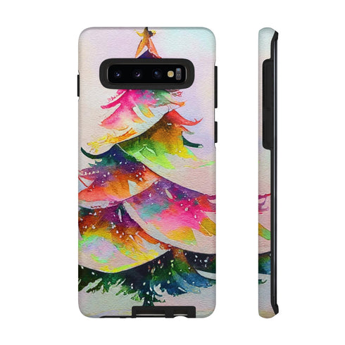 Swooshy Christmas Tree - Impact Resistant Phone Case Samsung Galaxy S10 Matte